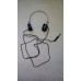 S G BROWN MILITARY HEADPHONES